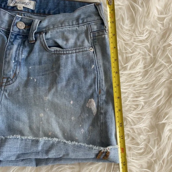 Madewell Paint Splatter Denim Cutoff Shorts - Picture 6 of 8